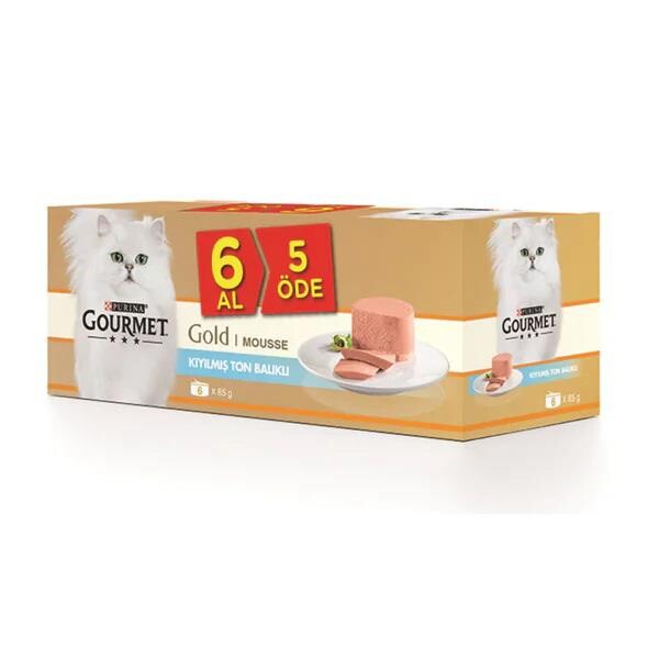 Gourmet Gold Kıyılmış Ton Balıklı Yetişkin Kedi Konservesi (6 Al 5 Öde) 85 GR | SRC: Barcode: 8690632660103